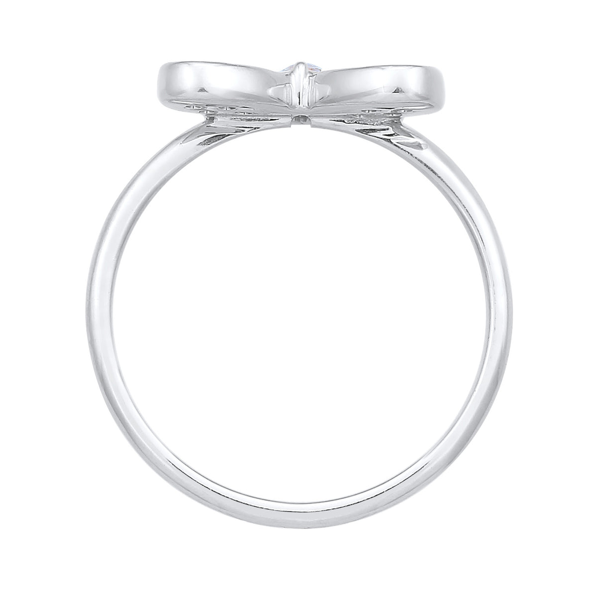 Silber - Elli | Ring Schmetterling | Zirkonia (Weiß) | 925er Sterling Silber