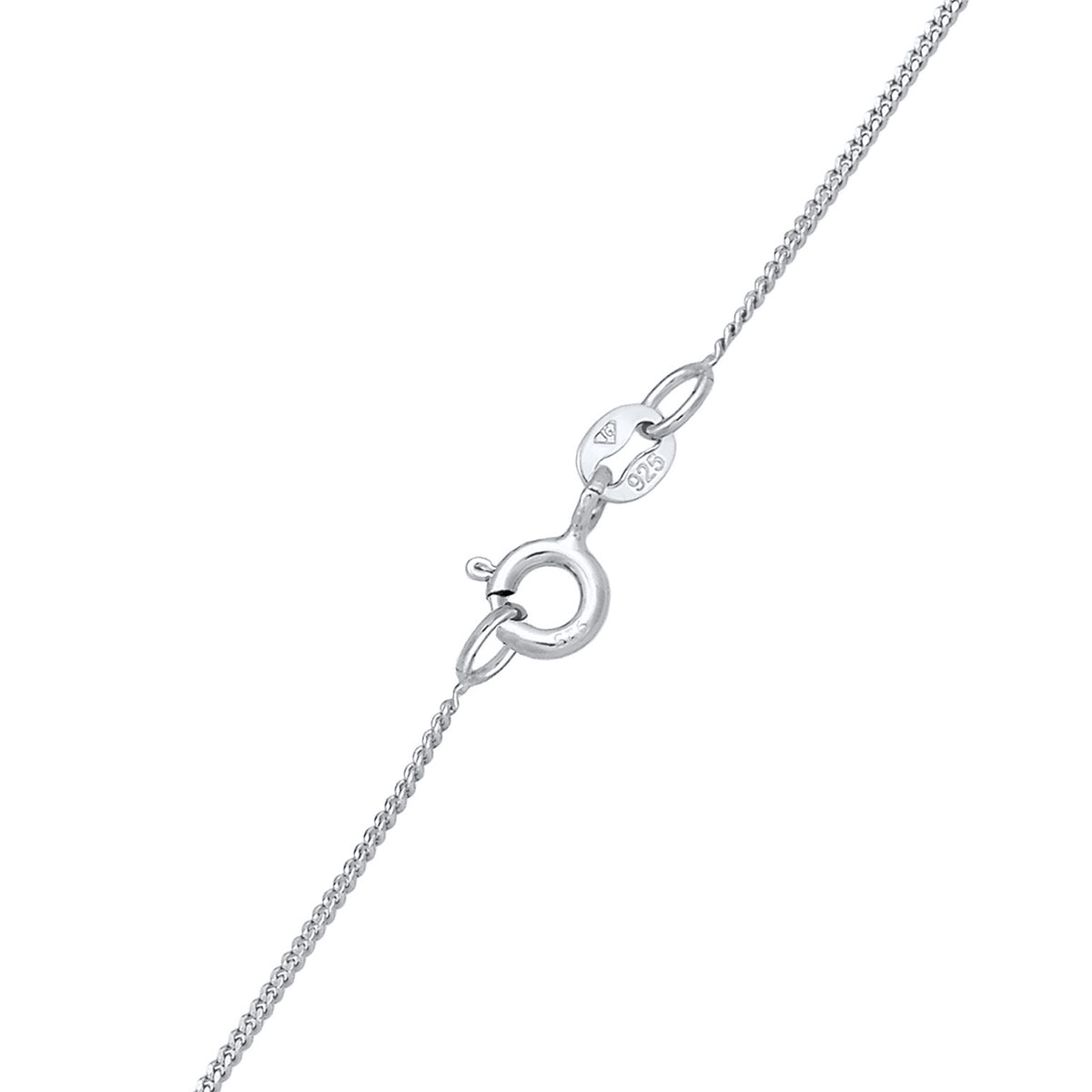 Silber - Elli | Halskette Infinity Anhänger | Mit Kristallen von Swarovski® (Weiß) | 925er Sterling Silber