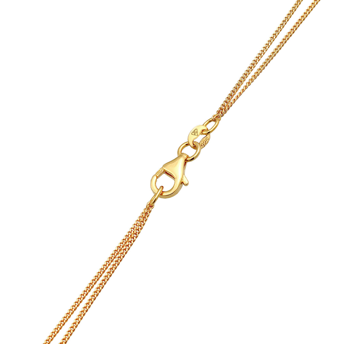 Gold - Elli | Layer-Halskette Stab Geo | 925 Sterling Silber vergoldet