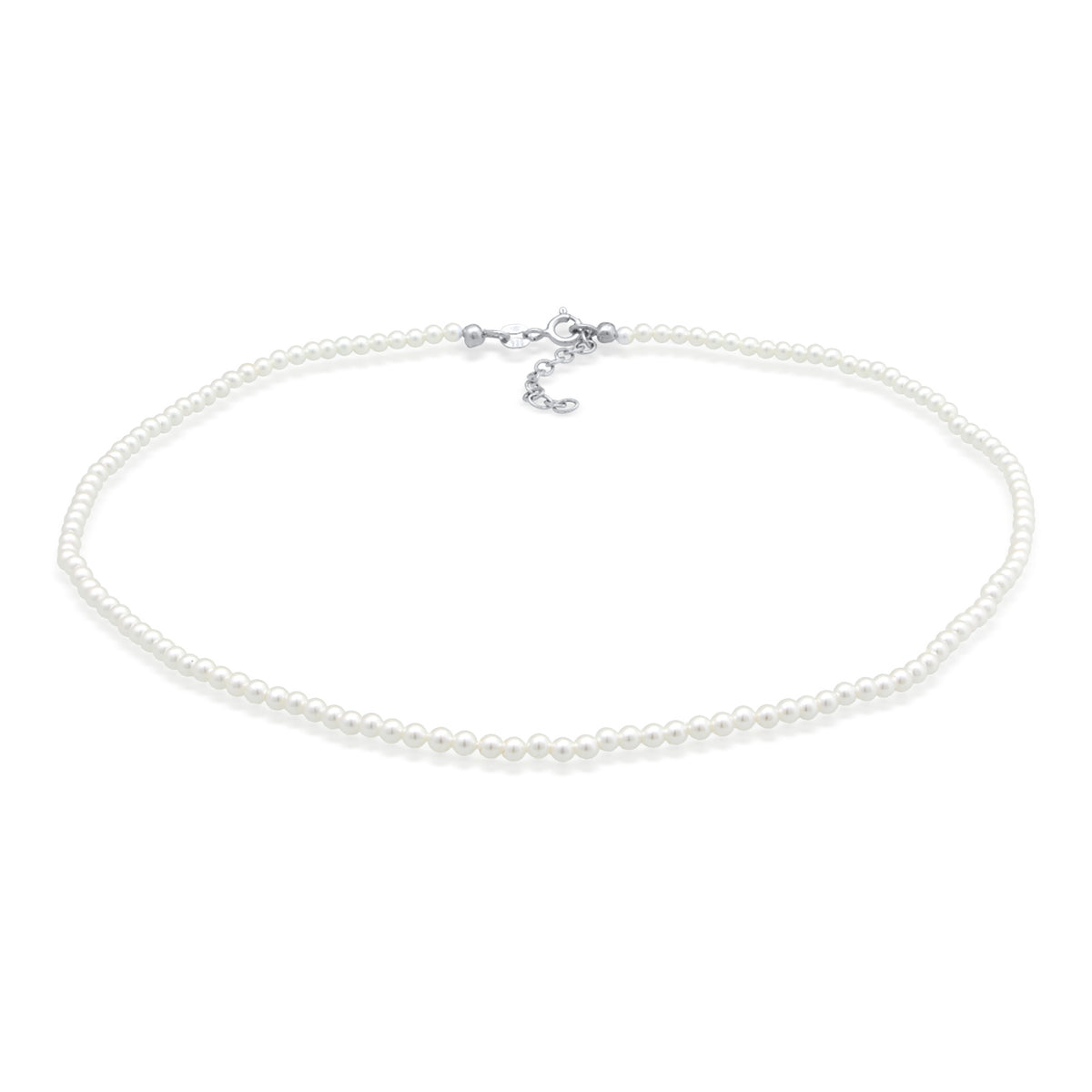 Silber - Elli | Choker | Muschelkernperlen | 925er Sterling Silber