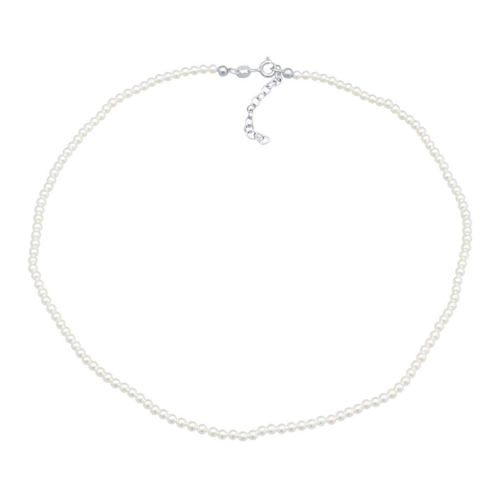 Silber - Elli | Choker | Muschelkernperlen | 925er Sterling Silber