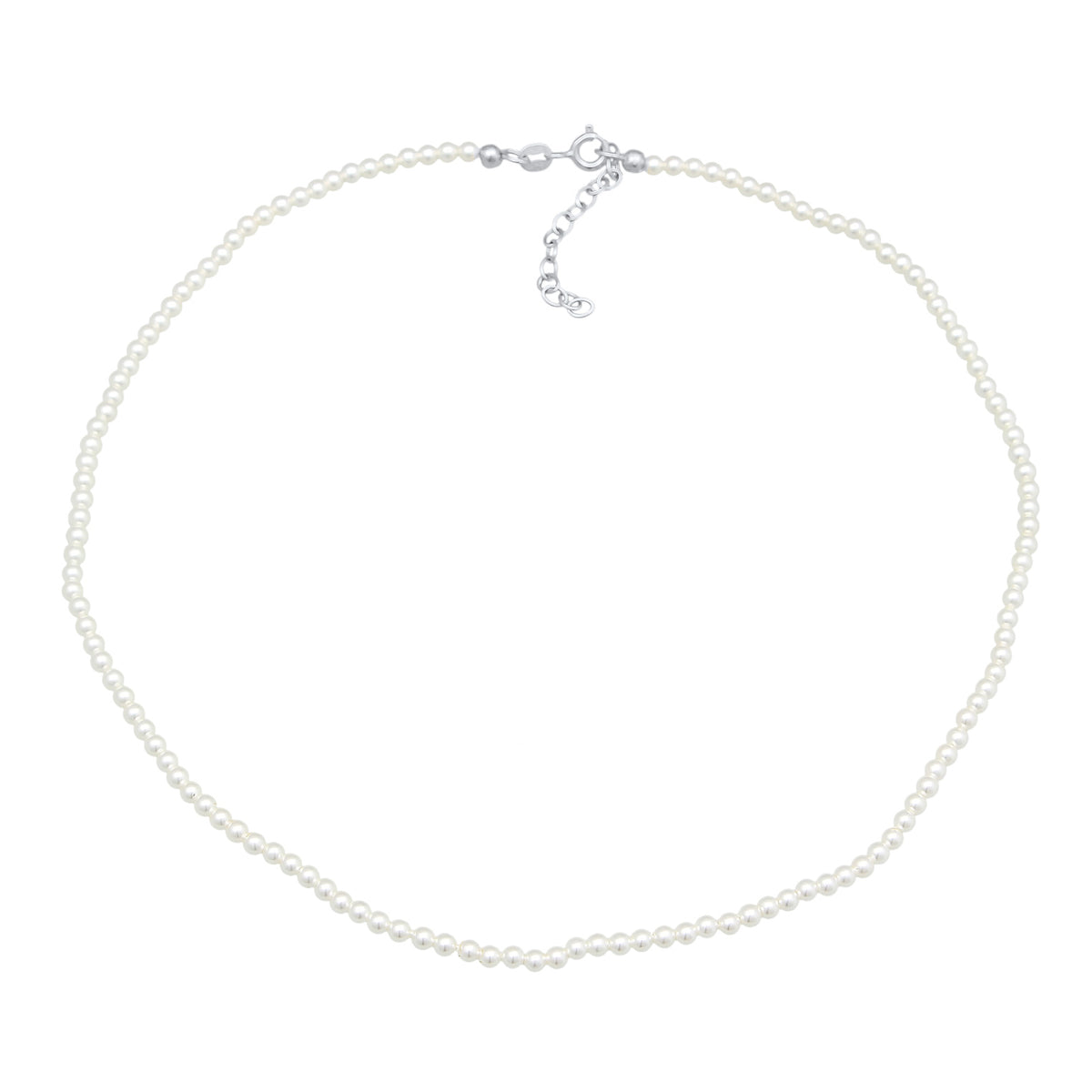 Silber - Elli | Choker | Muschelkernperlen | 925er Sterling Silber
