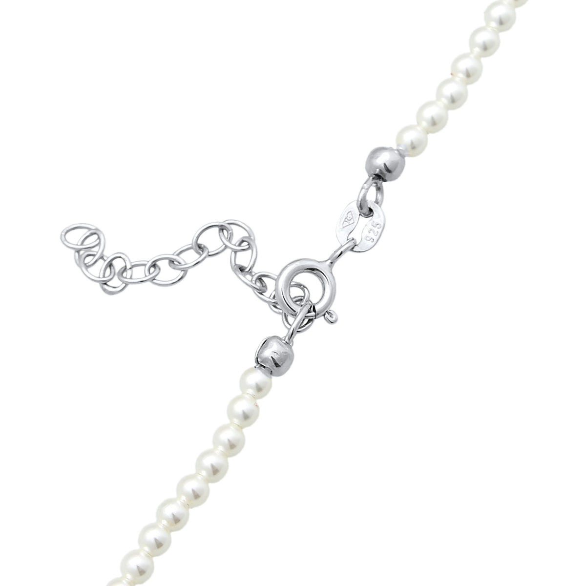 Silber - Elli | Choker | Muschelkernperlen | 925er Sterling Silber