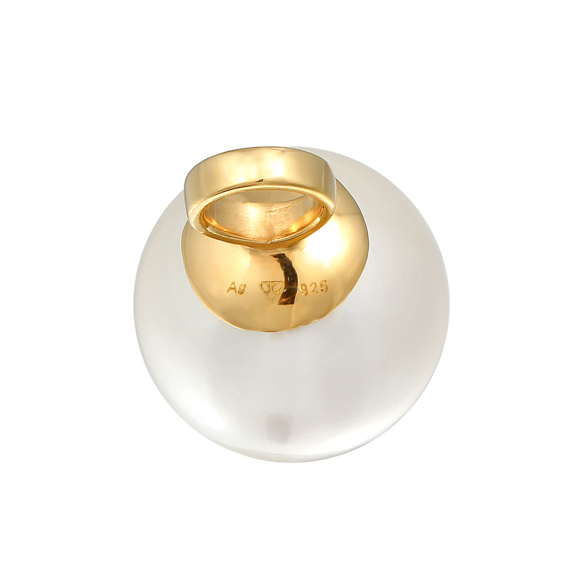 Gold - Nenalina | Anhänger Klassisch | Muschelkernperle | 925er Sterling Silber vergoldet