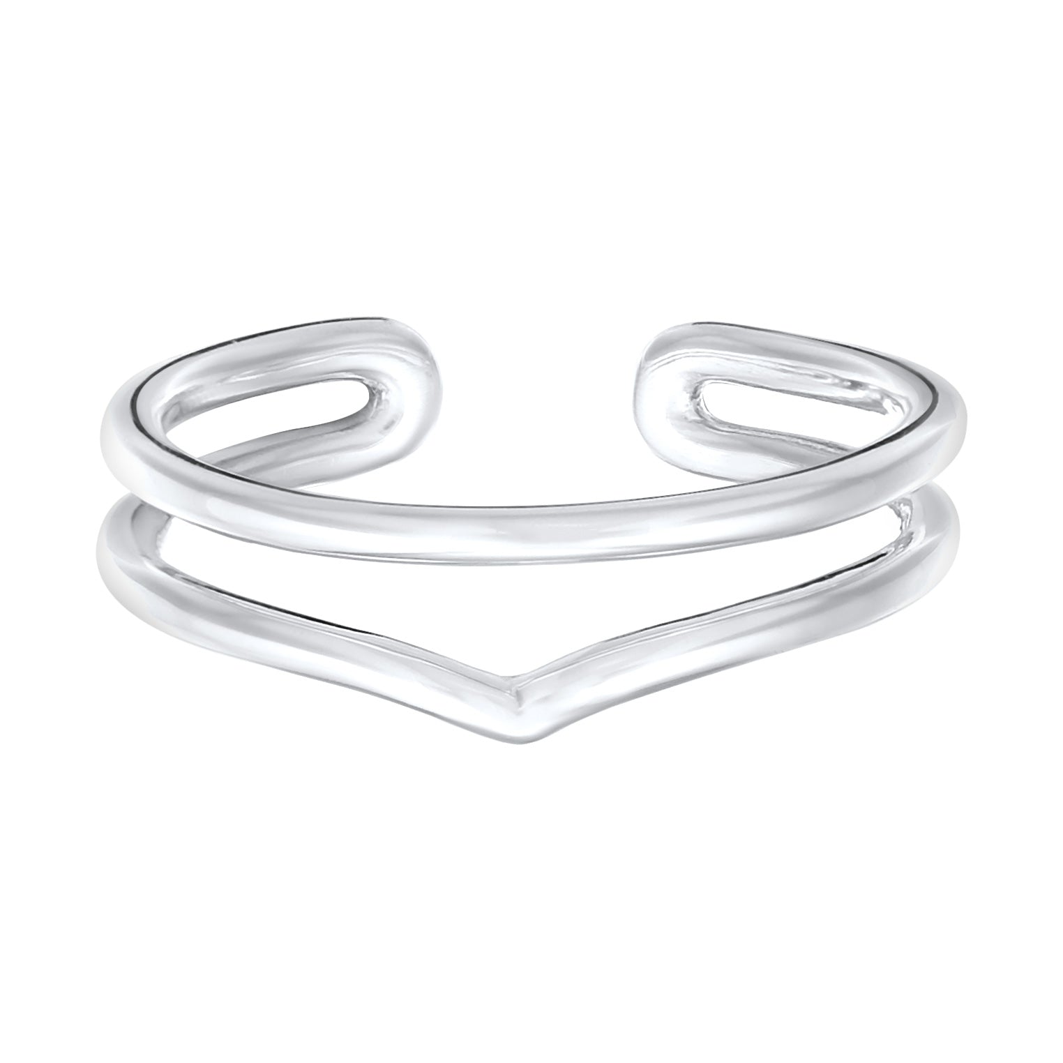 Silber - Elli | Ring Offen Geo | 925er Sterling Silber