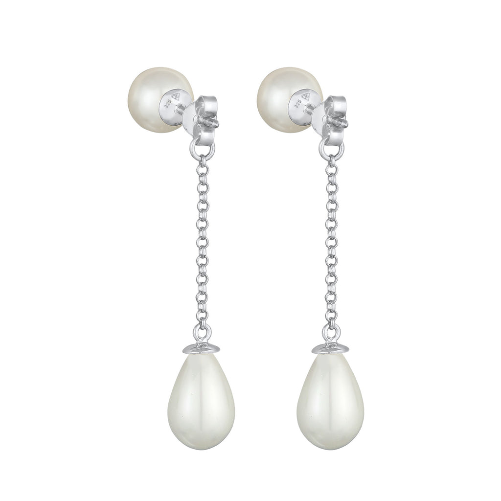 Silber - Nenalina | Earjacket | Muschelkernperlen | 925er Sterling Silber