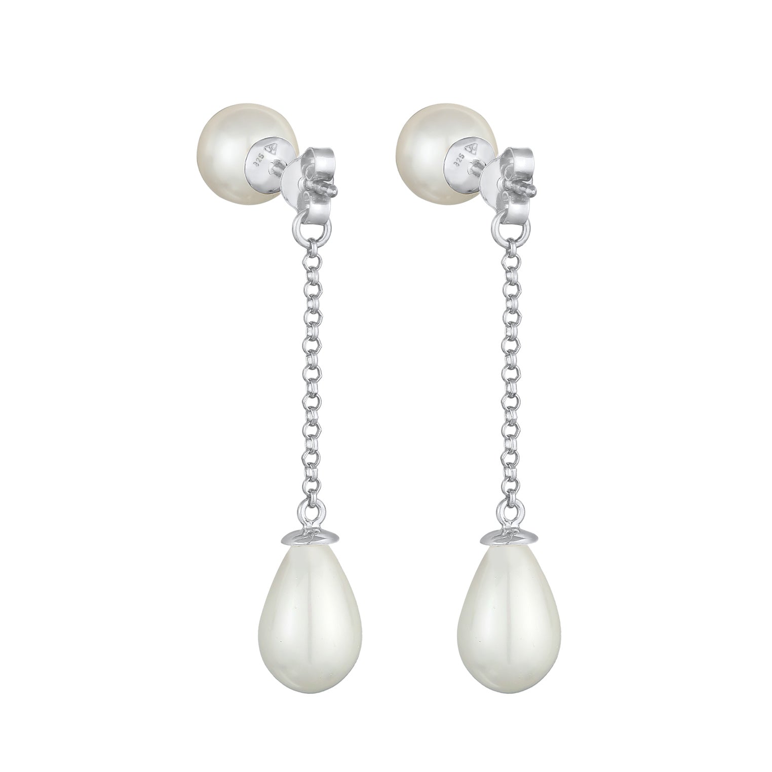 Silber - Nenalina | Earjacket | Muschelkernperlen | 925er Sterling Silber