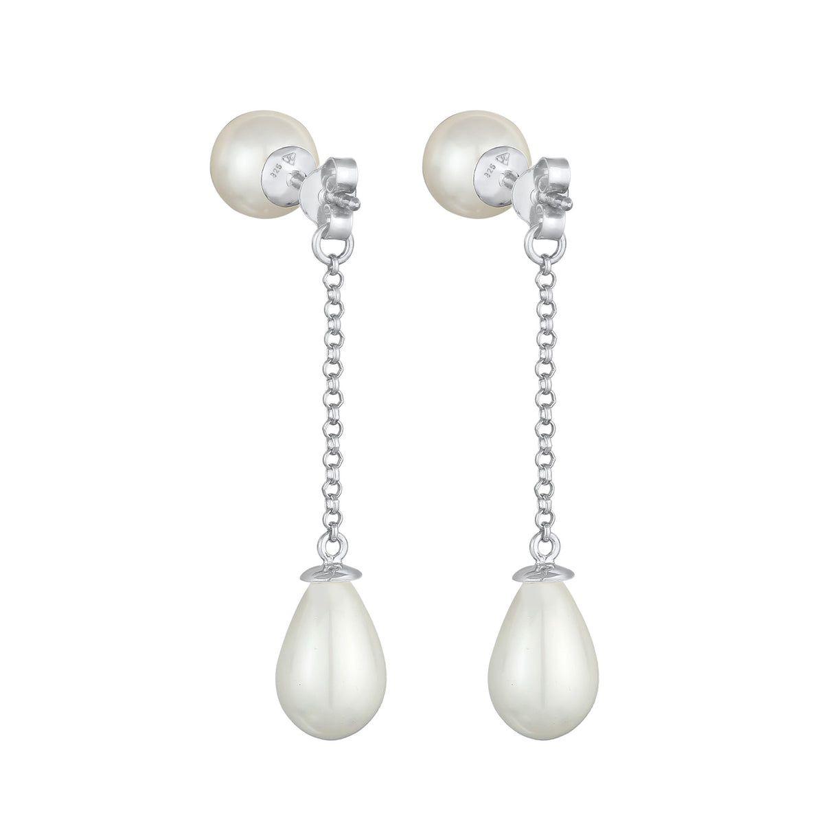 Silber - Nenalina | Earjacket | Muschelkernperlen | 925er Sterling Silber