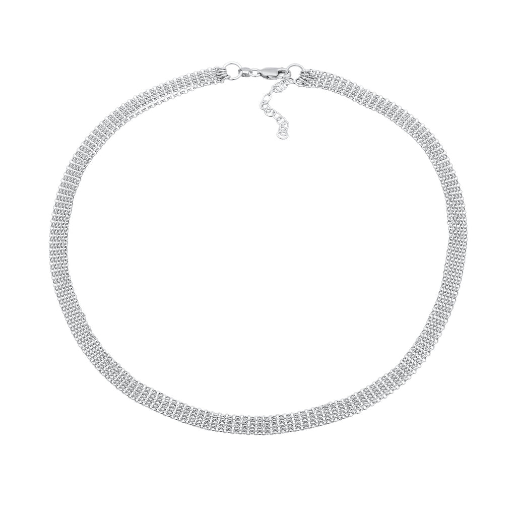 Silber - Elli | Glieder Choker | 925er Sterling Silber