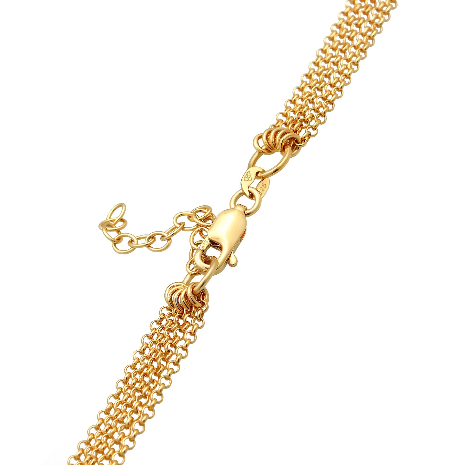 Gold - Elli | Glieder Choker | 925er Sterling Silber vergoldet