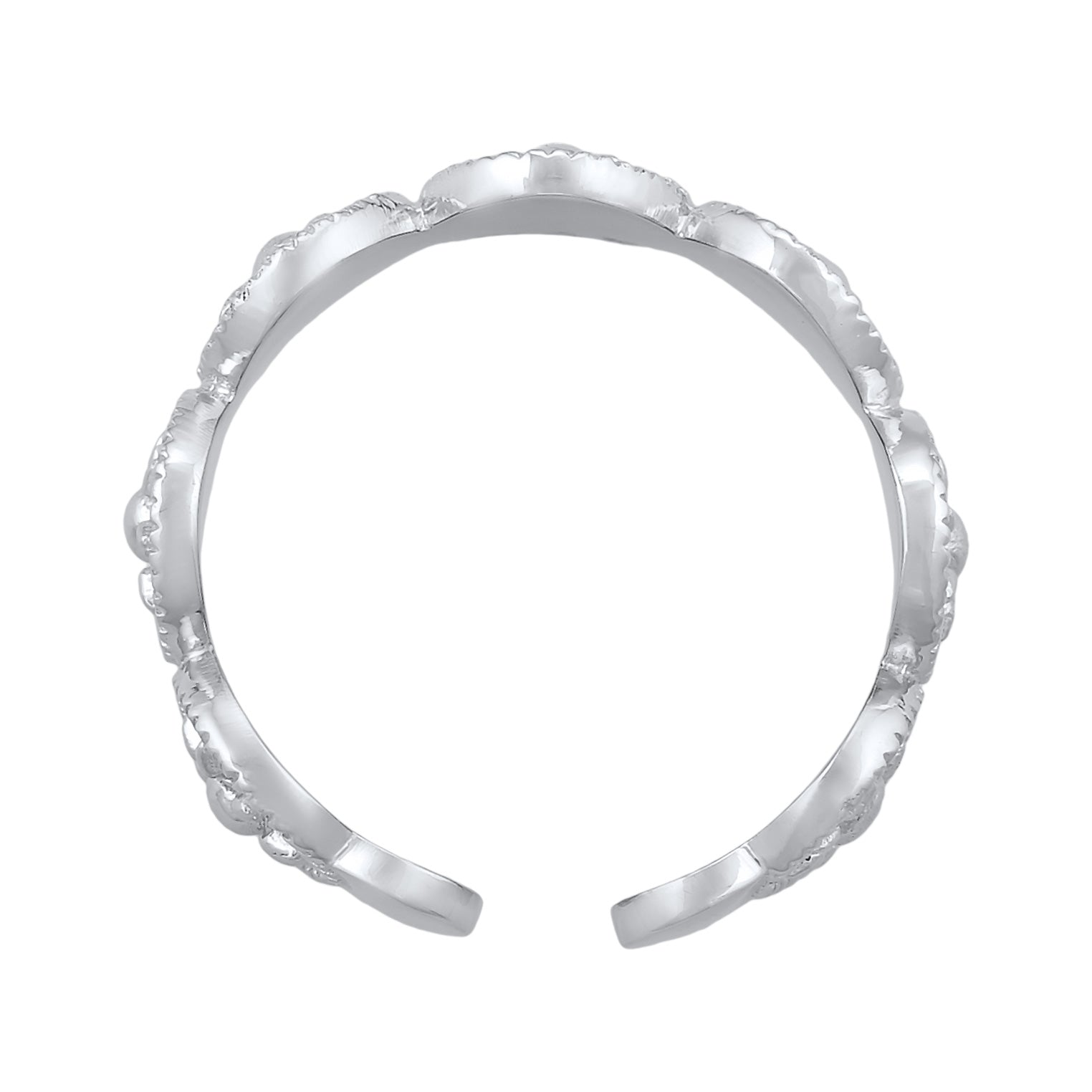 Silber - Elli | Bandring Offen Sonne | 925er Sterling Silber