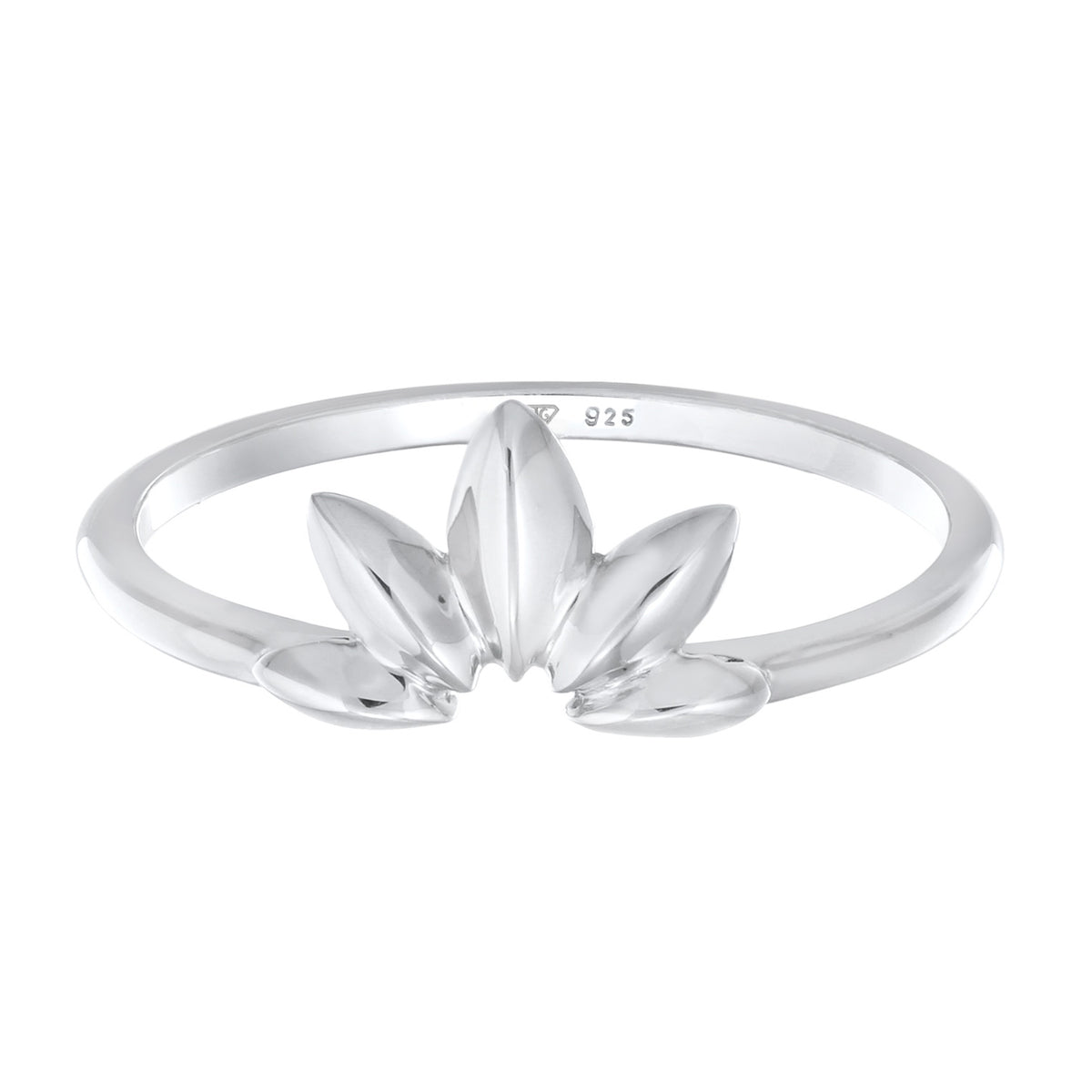 Silber - Elli | Ring Blatt | 925er Sterling Silber