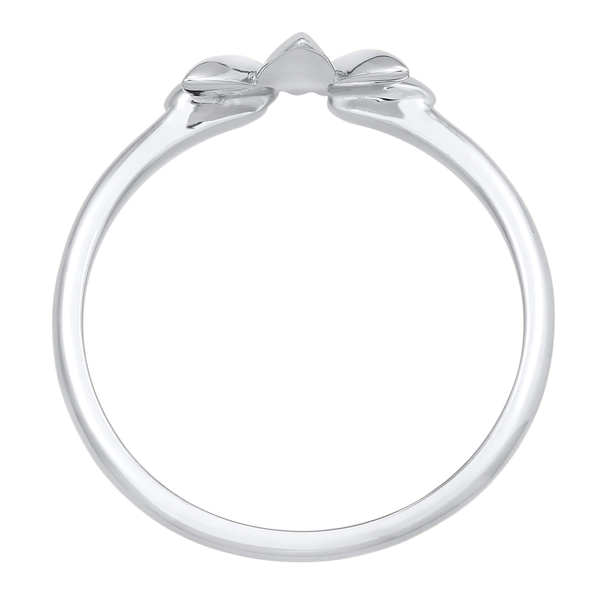 Silber - Elli | Ring Blatt | 925er Sterling Silber