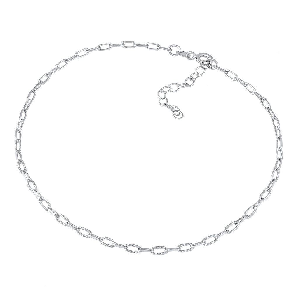 Silber - Elli | Glieder-Fußkettchen | 925er Sterling Silber