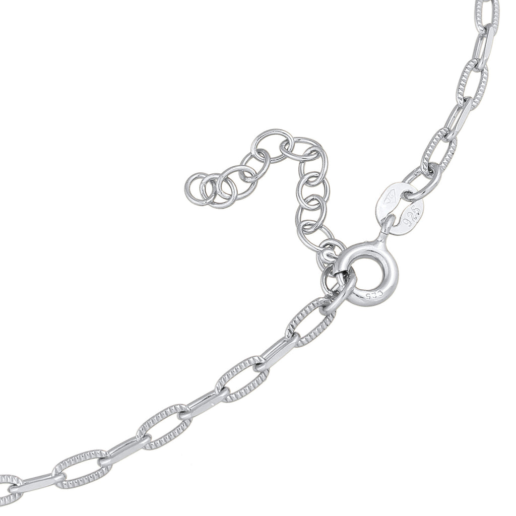 Silber - Elli | Glieder-Fußkettchen | 925er Sterling Silber