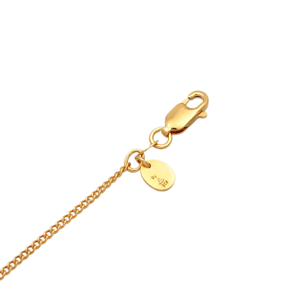 Halskette V-Form | Onyx, Mondstein, Topas (Bunt)