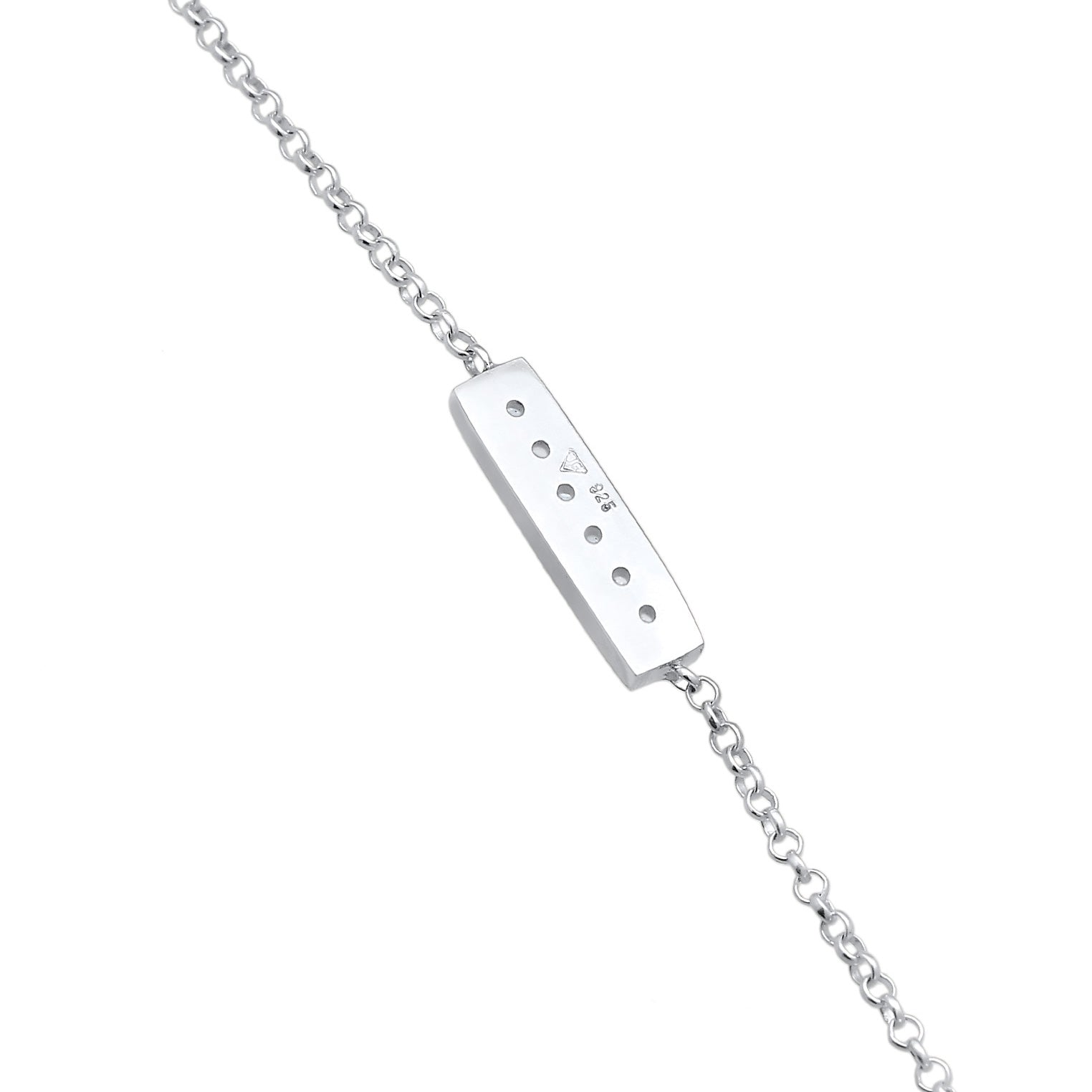 Silber - Elli | Armband Stab | Zirkonia Kristalle (Weiß) | 925er Sterling Silber