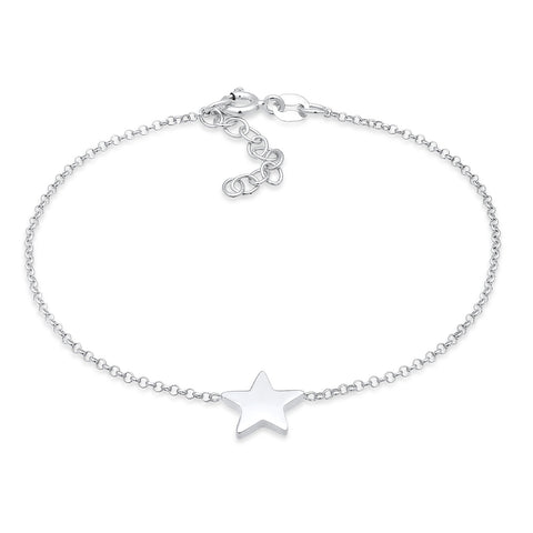 Silber - Elli | Armband Stern | 925er Sterling Silber