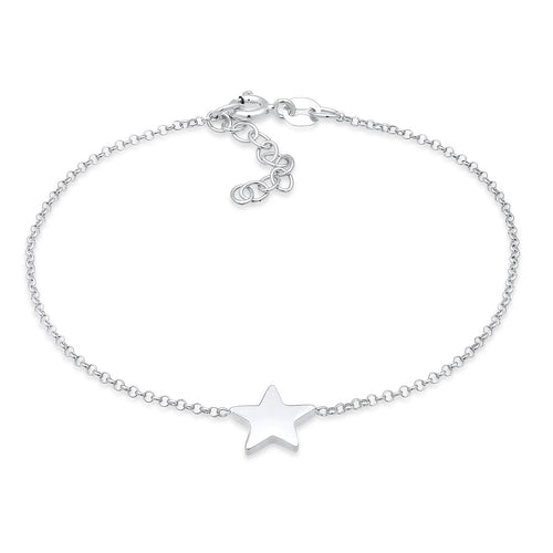 Silber - Elli | Armband Stern | 925er Sterling Silber