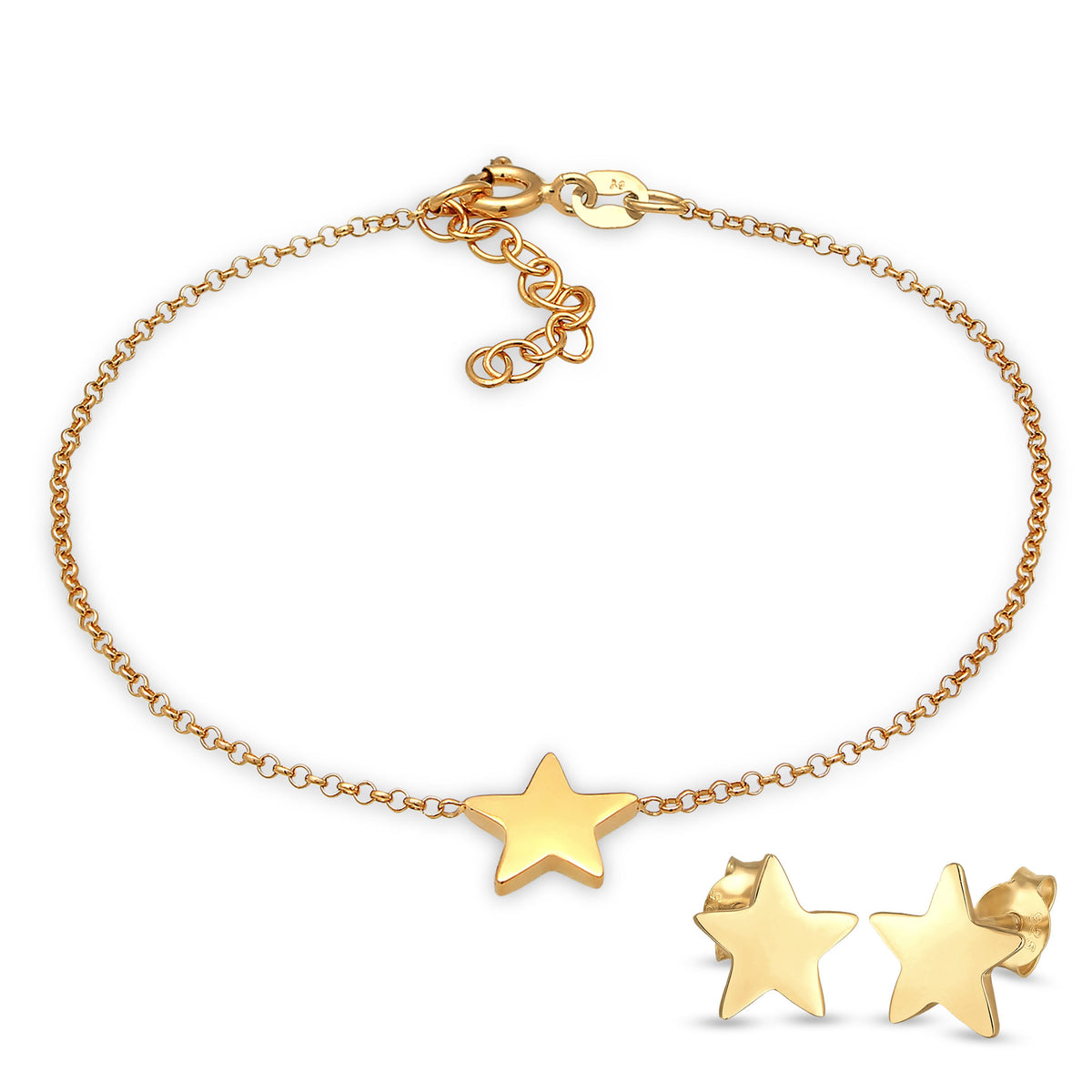 Petite Star Earrings &amp; Bracelets Jewelry Set