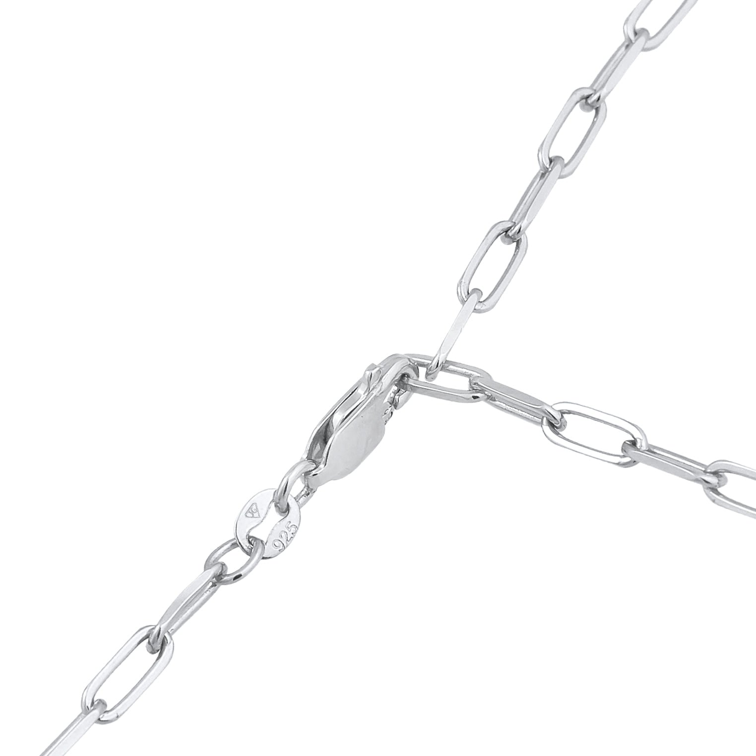 Silber - Elli | Glieder-Y-Halskette | 925 Sterling Silber