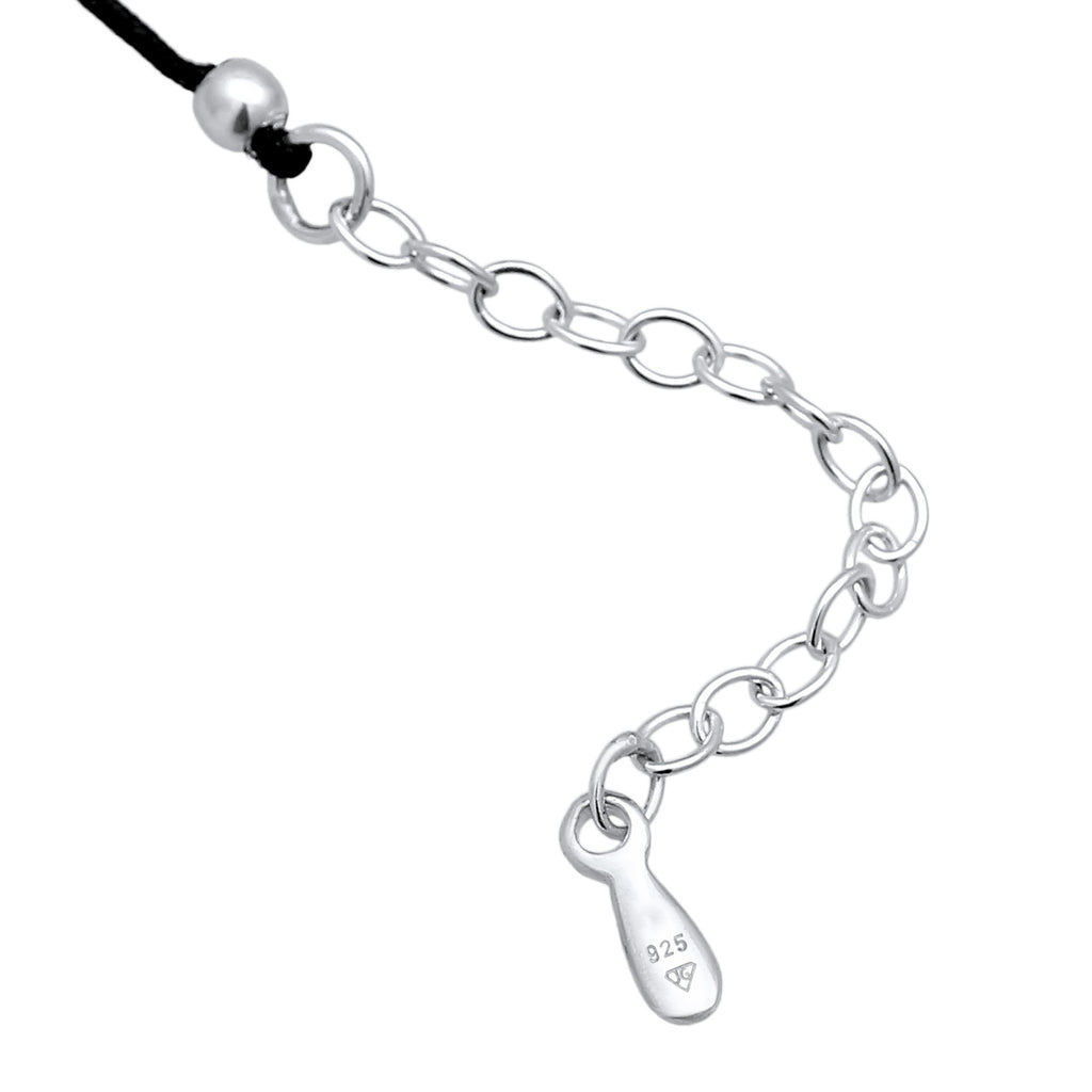 Schwarz - Elli | Choker | Kristall (Schwarz) | 925er Sterling Silber