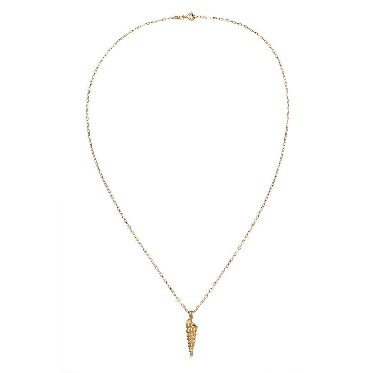 Gold - Elli | Halskette Muschel Anhänger Sommer | 925er Sterling Silber vergoldet