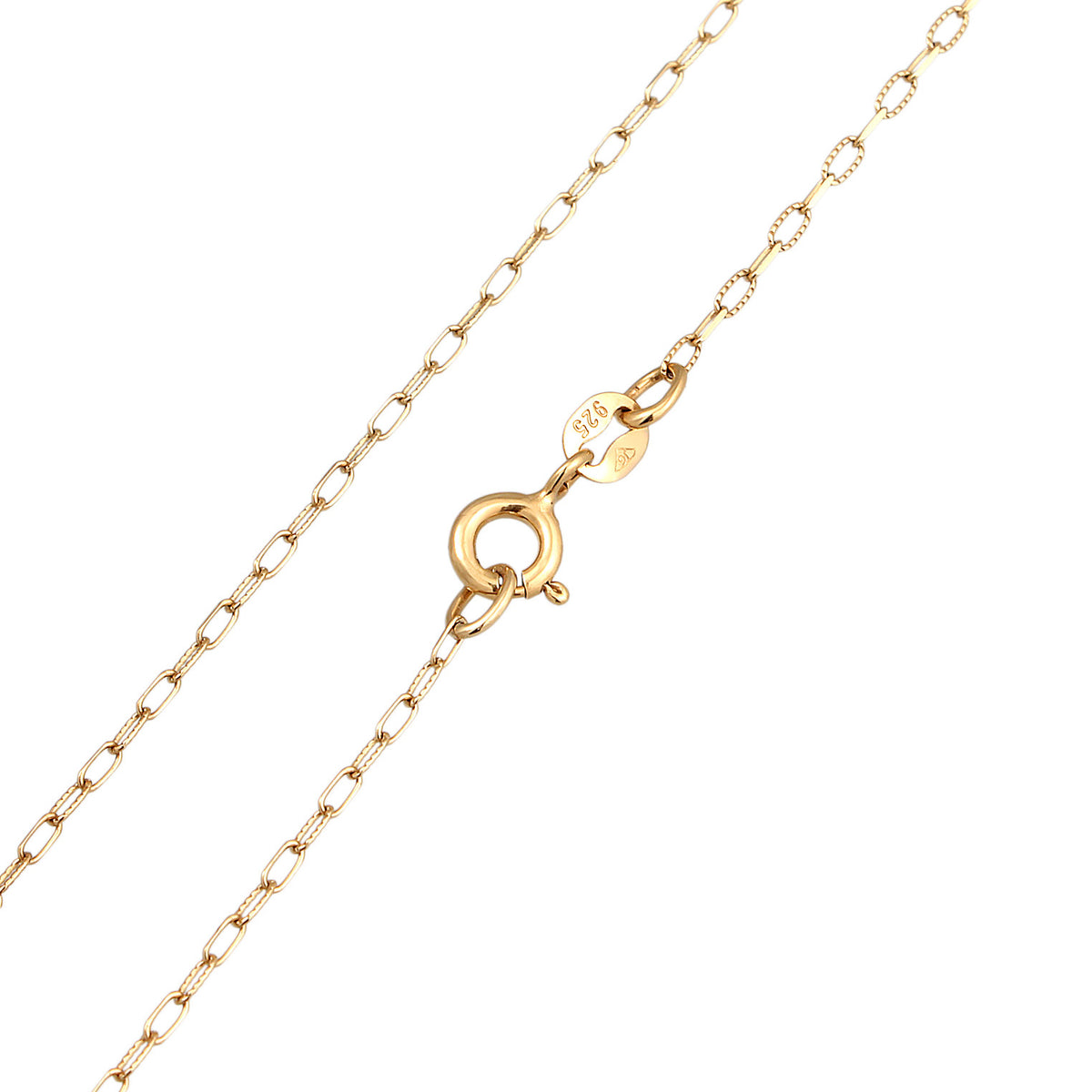 Gold - Elli | Halskette Muschel Anhänger Sommer | 925er Sterling Silber vergoldet