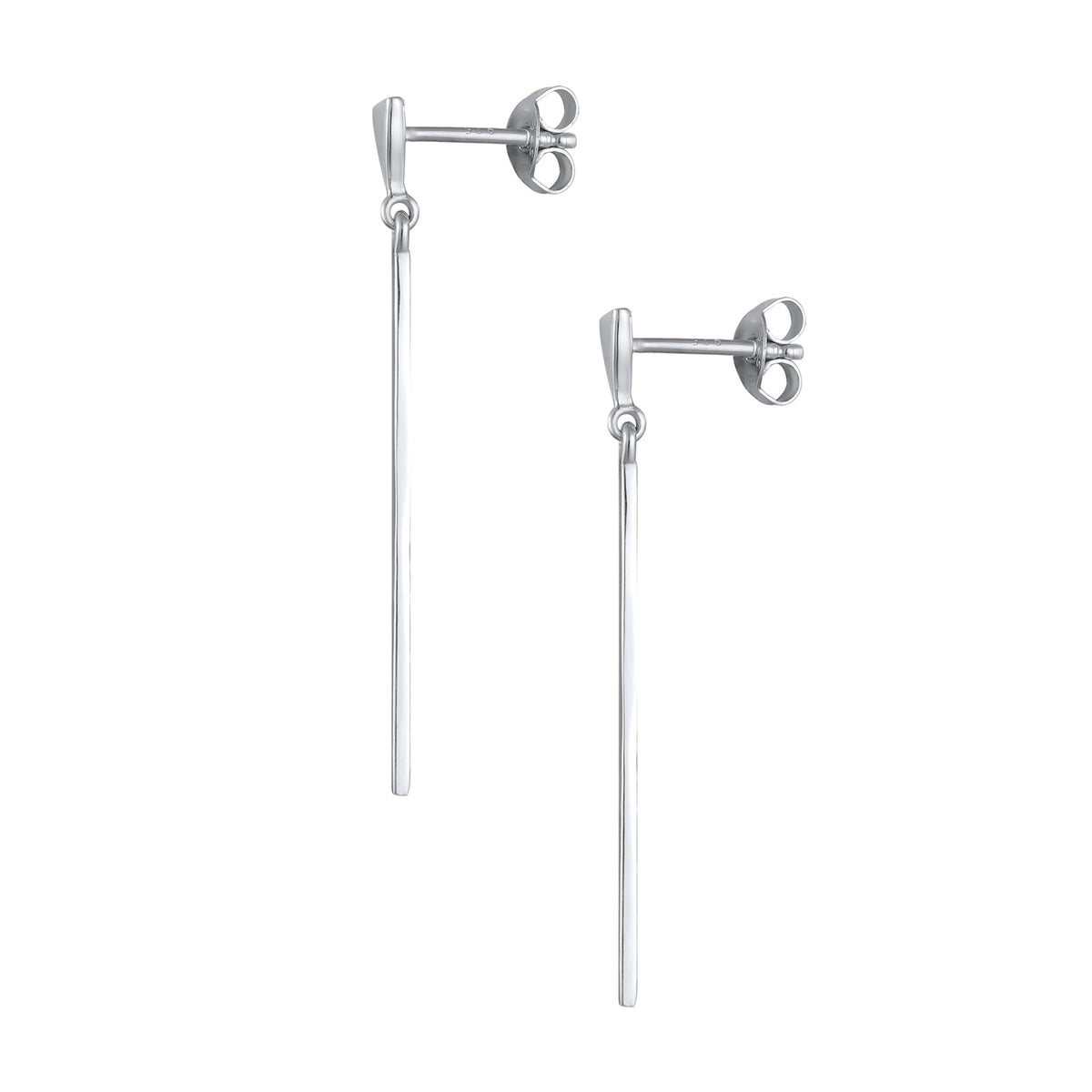 Silber - Elli | Ohrhänger Dreick Geo Stab | 925er Sterling Silber