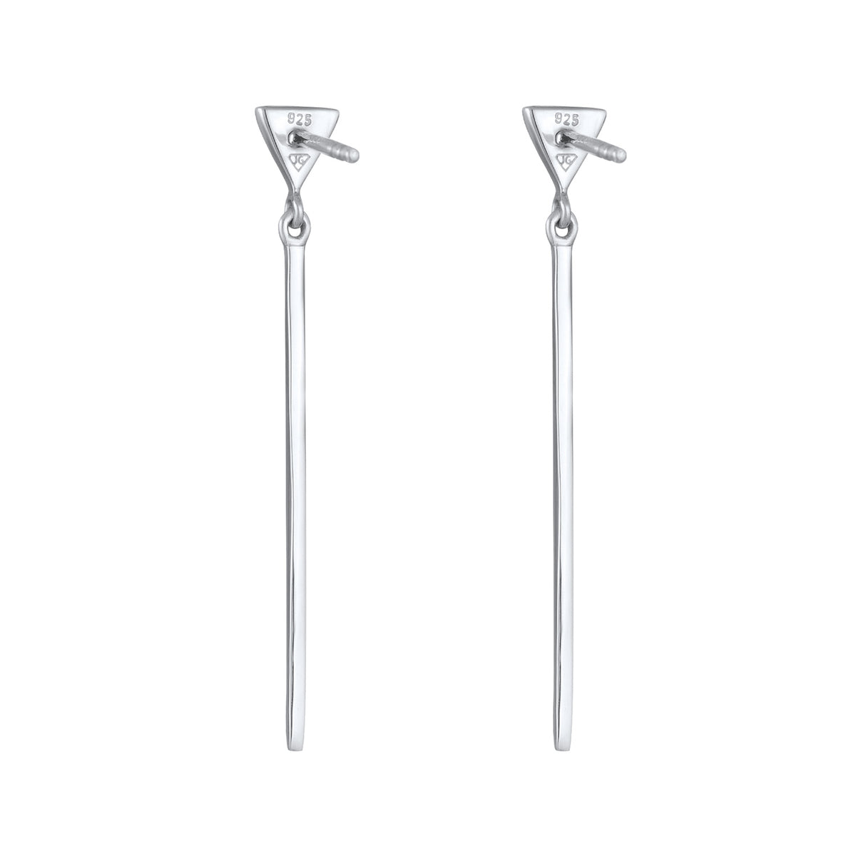 Silber - Elli | Ohrhänger Dreick Geo Stab | 925er Sterling Silber