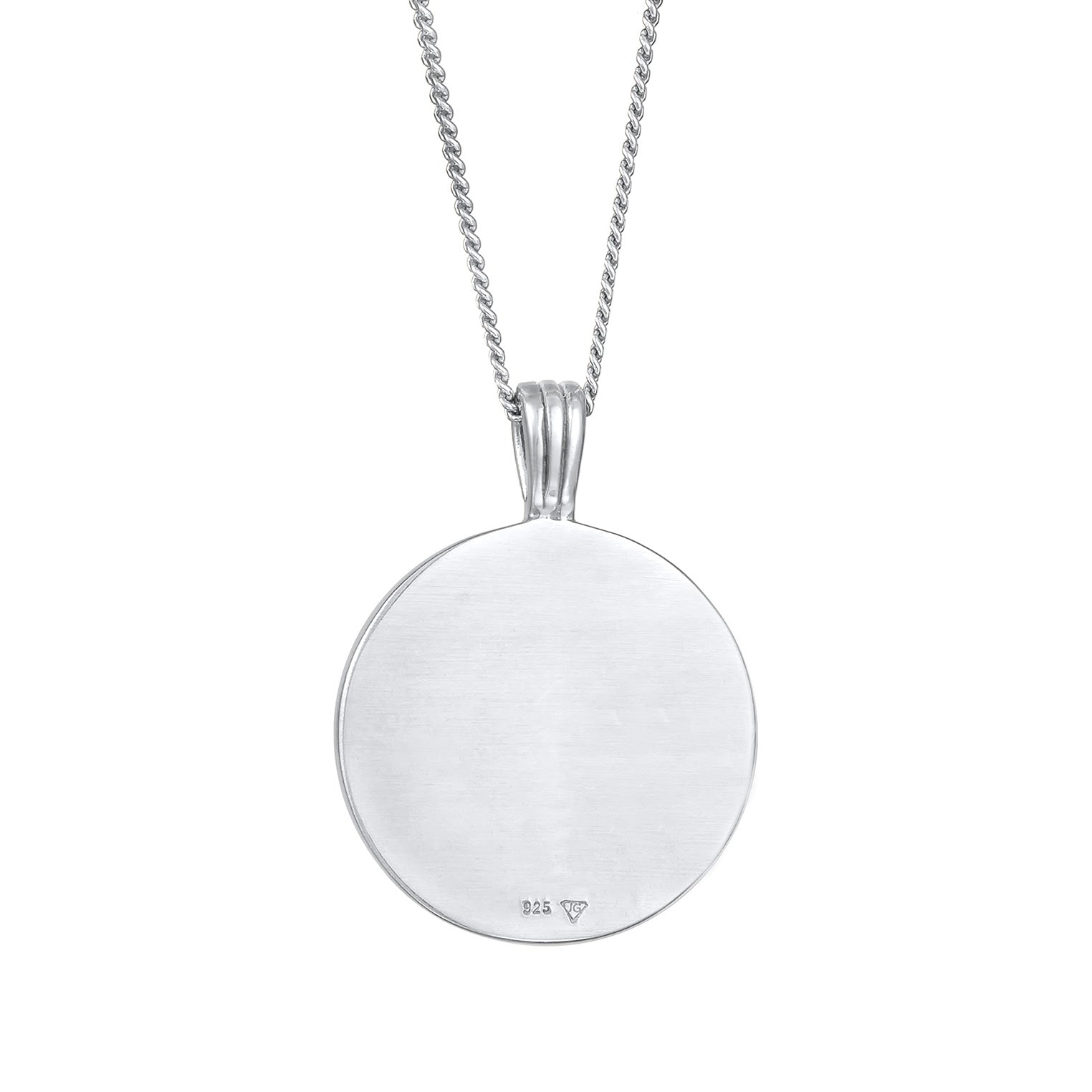 Silber - Elli | Halskette Plättchen Welle | 925er Sterling Silber