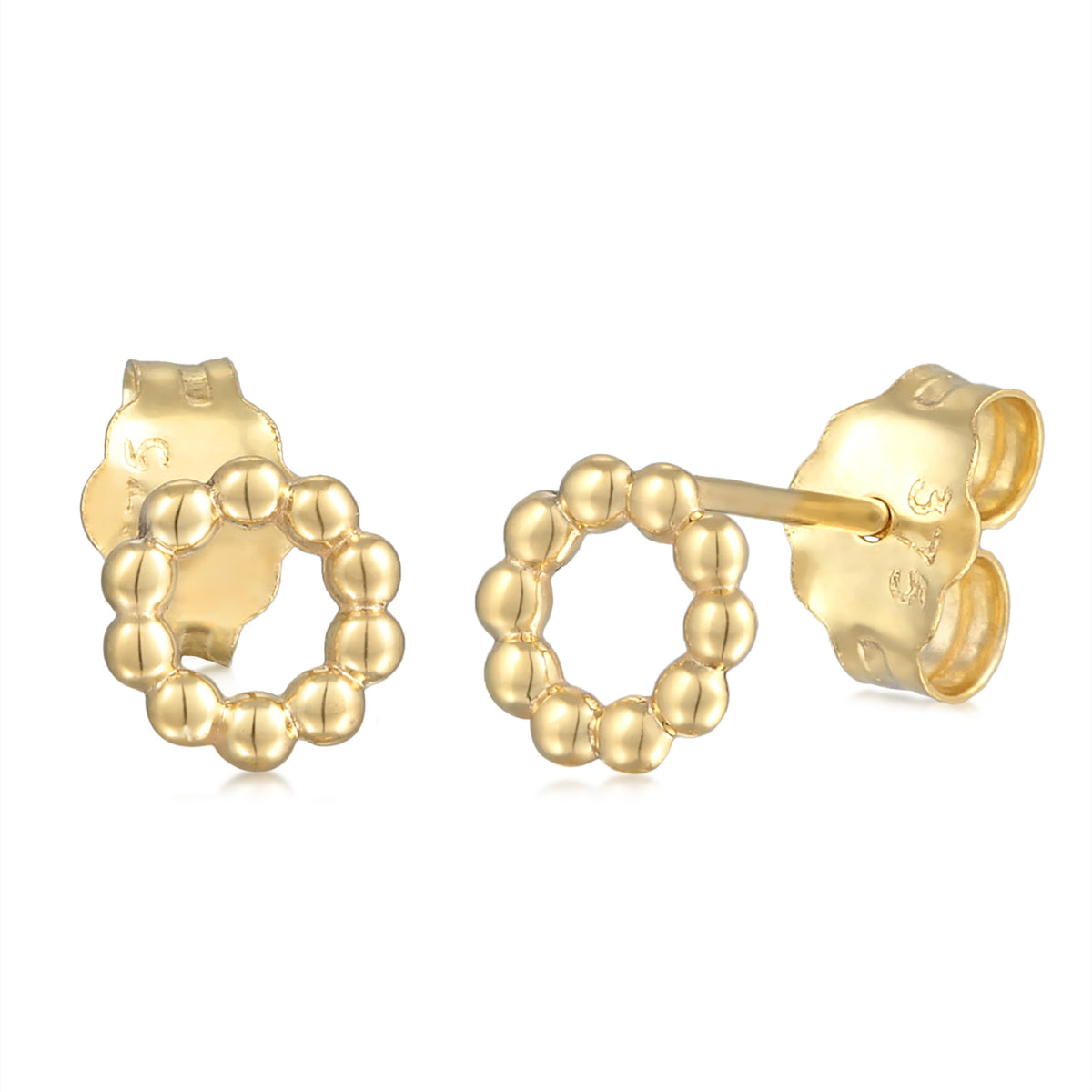 Ohrstecker Kreis Kugeln - Gold