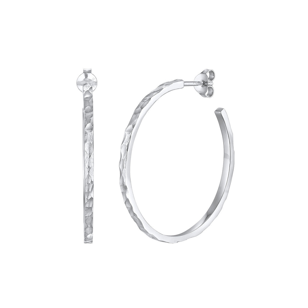 Silber - Elli | Creolen Stecker Basic | 925er Sterling Silber