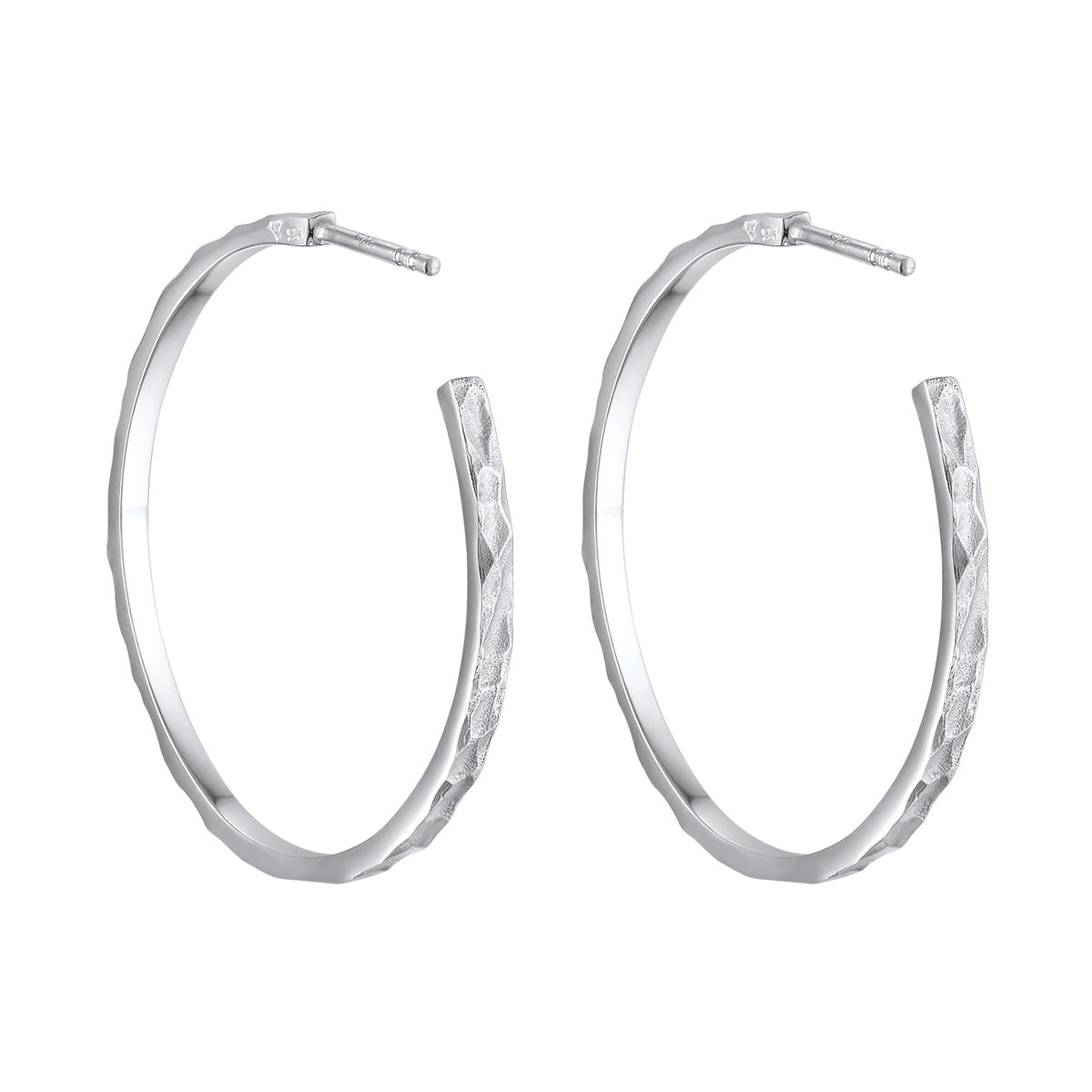 Silber - Elli | Creolen Stecker Basic | 925er Sterling Silber