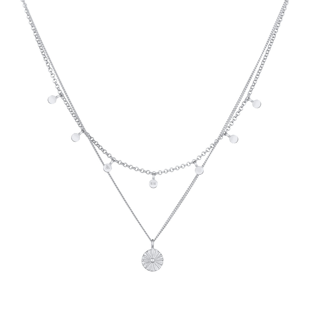 Layer-Halskette Plättchen