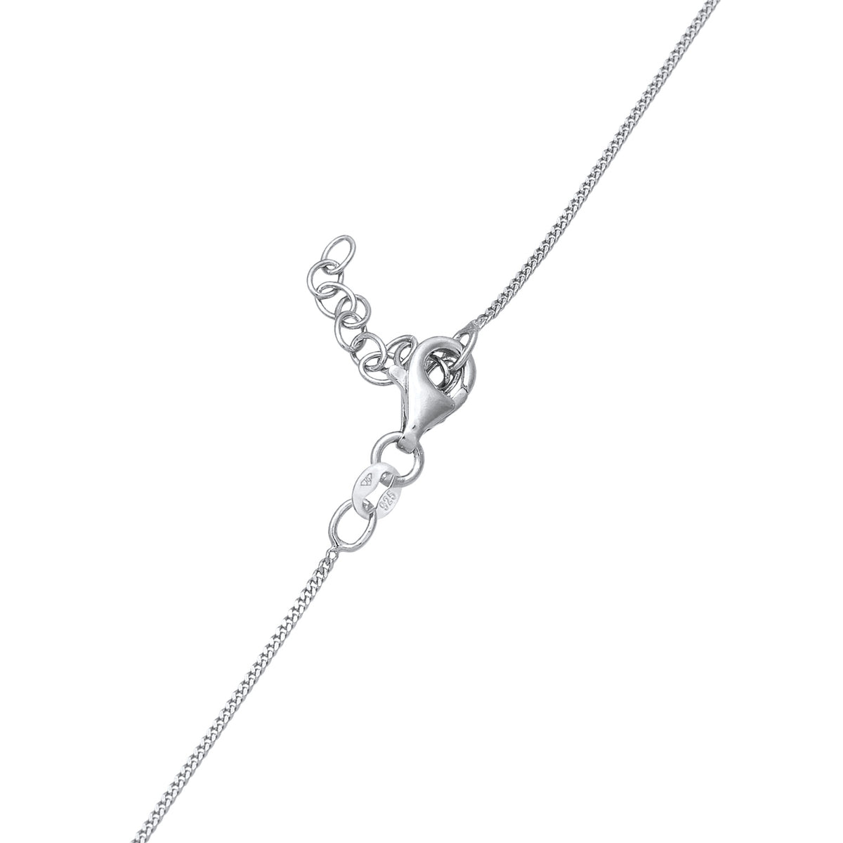 Silber - Elli | Halskette Sonne Anhänger | 925er Sterling Silber