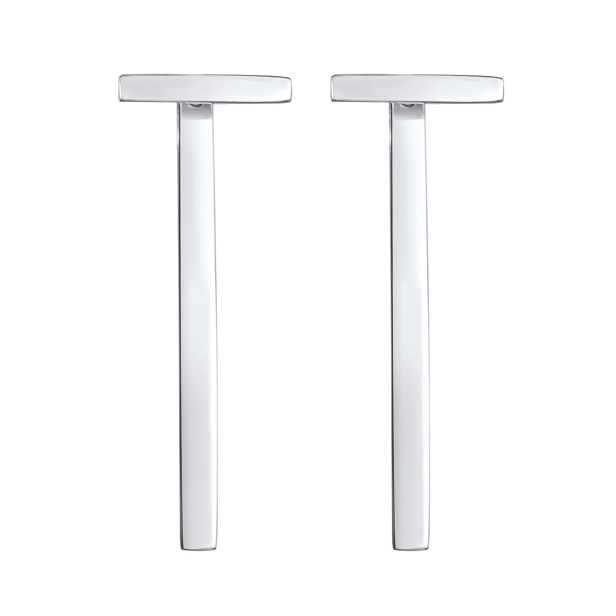 Silber - Elli | Ohrhänger Stab Geo | 925r Sterling Silber