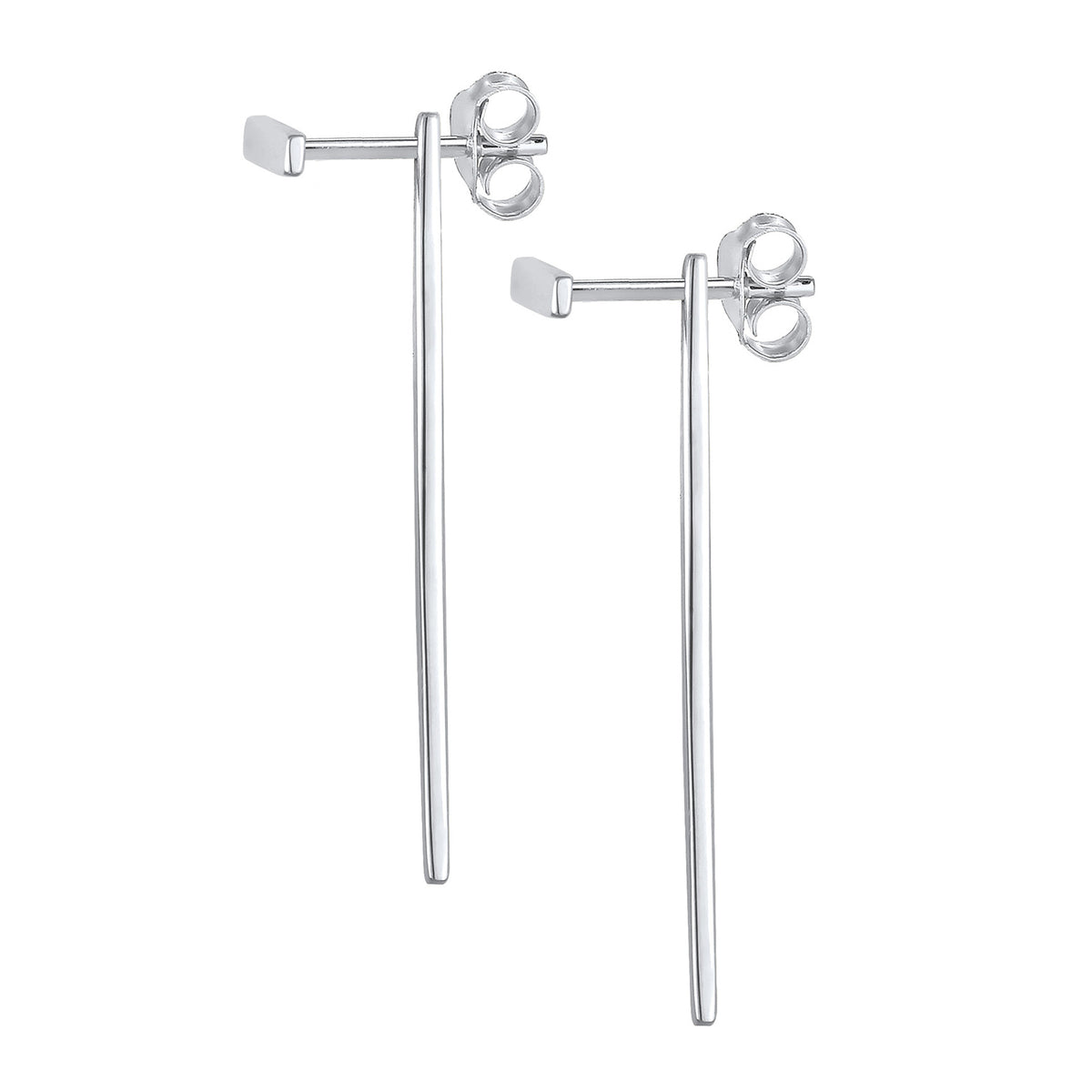 Silber - Elli | Ohrhänger Stab Geo | 925r Sterling Silber