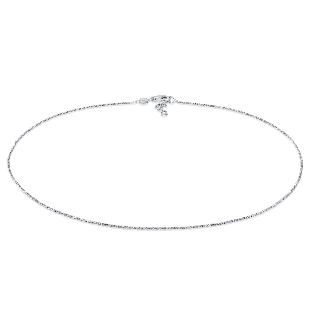 Silber - Elli | Kordel-Choker | 925er Sterling Silber