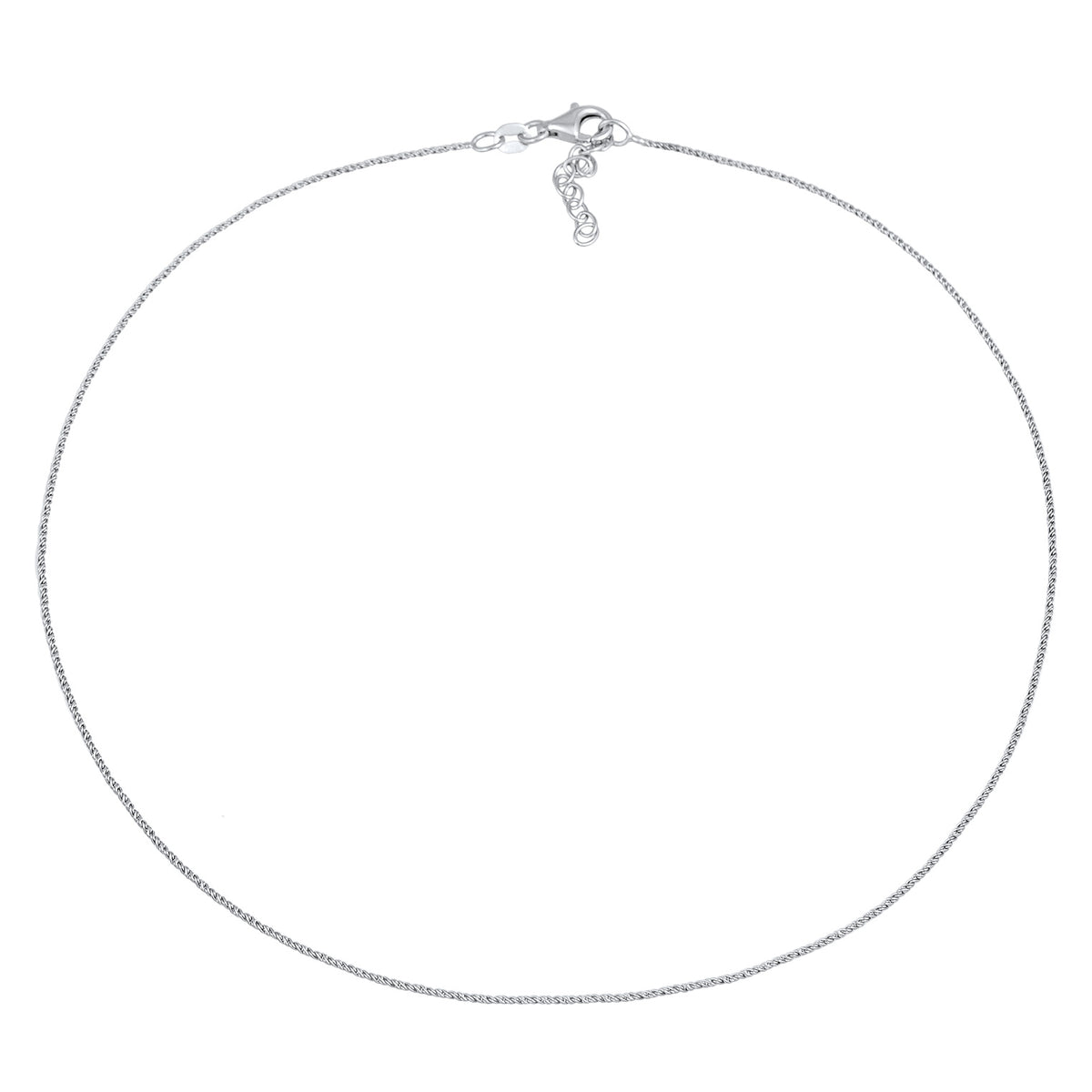 Silber - Elli | Kordel-Choker | 925er Sterling Silber