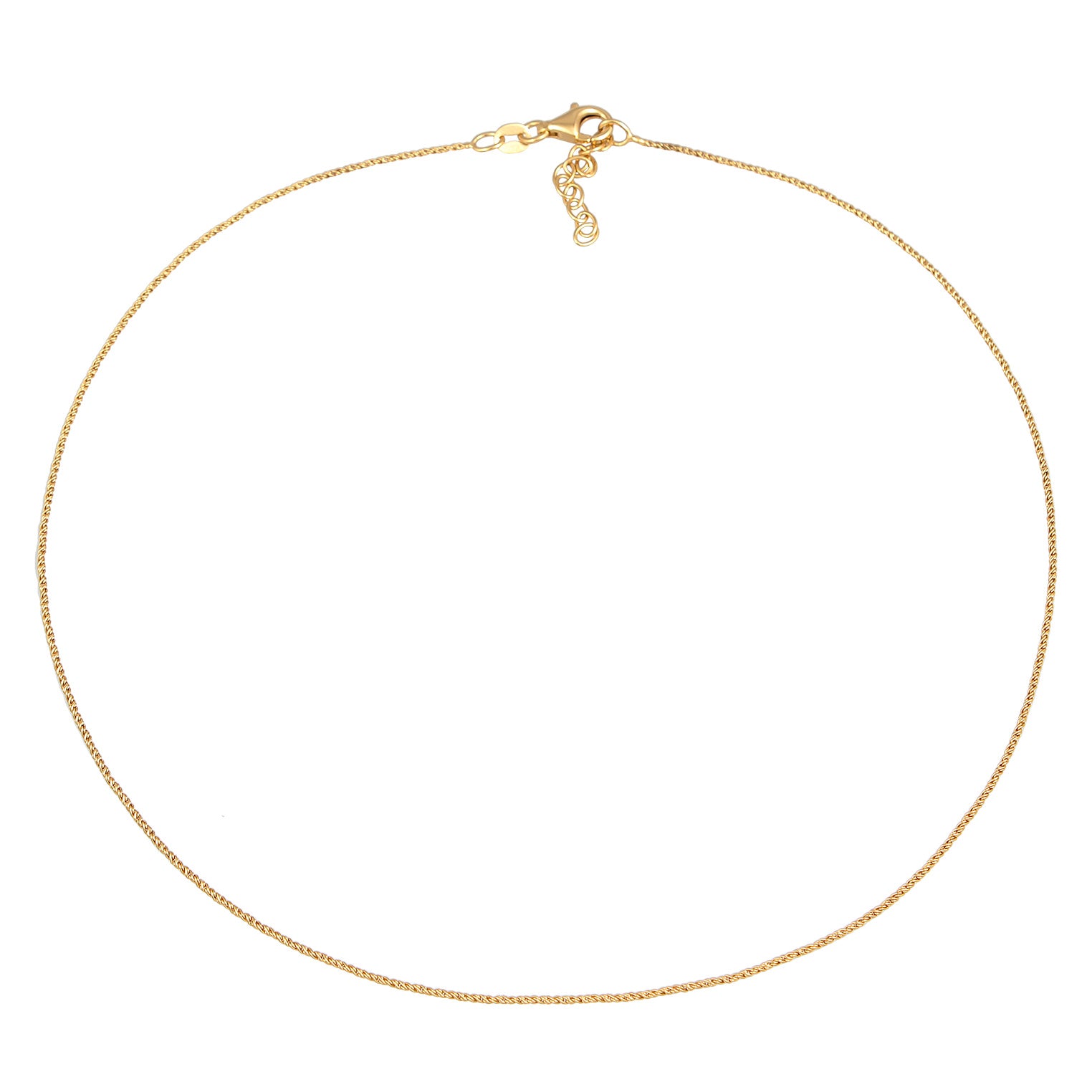 Gold - Elli | Kordel-Choker | 925er Sterling Silber vergoldet