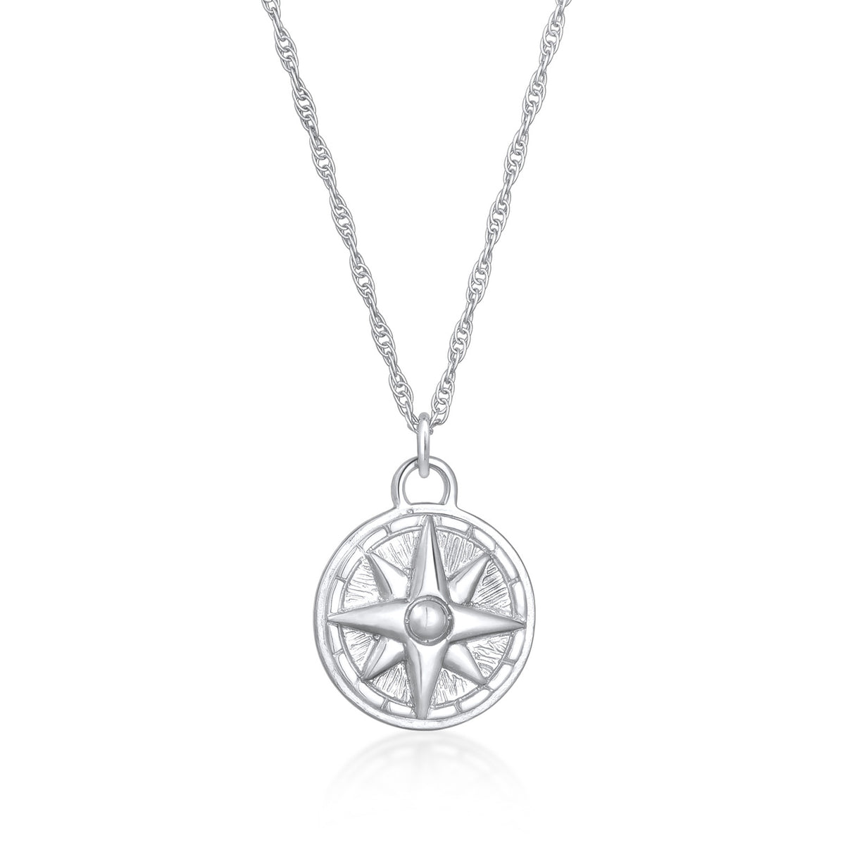 Silber - Elli | Halskette Windrose | 925er Sterling Silber