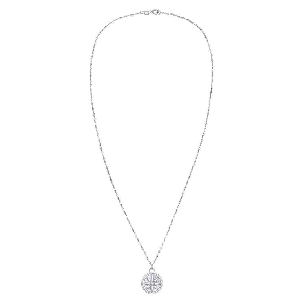 Silber - Elli | Halskette Windrose | 925er Sterling Silber