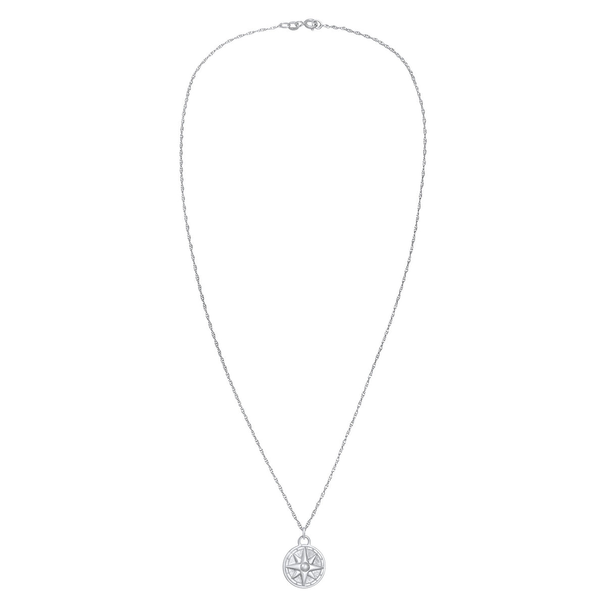 Silber - Elli | Halskette Windrose | 925er Sterling Silber