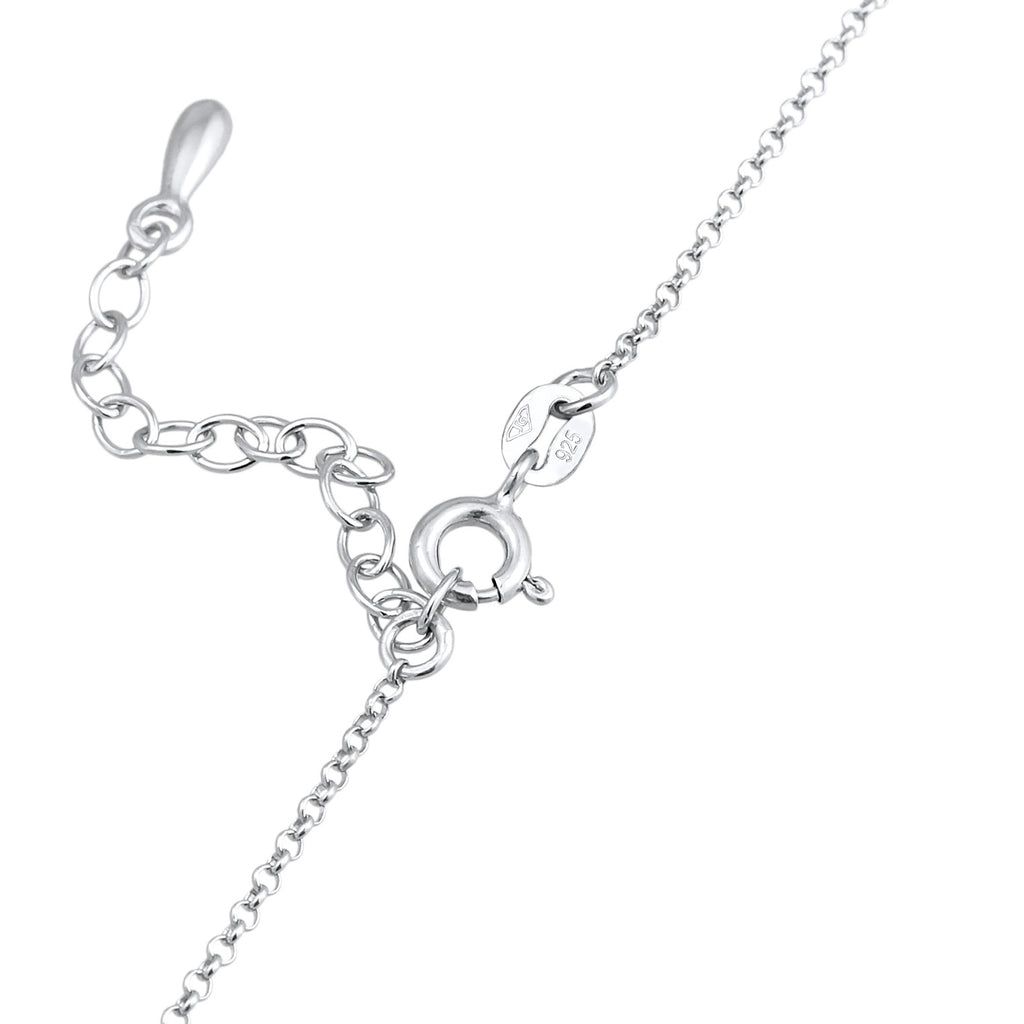 Weiß - Elli | Choker Solitär | Zirkonia (Weiß) | 925er Sterling Silber