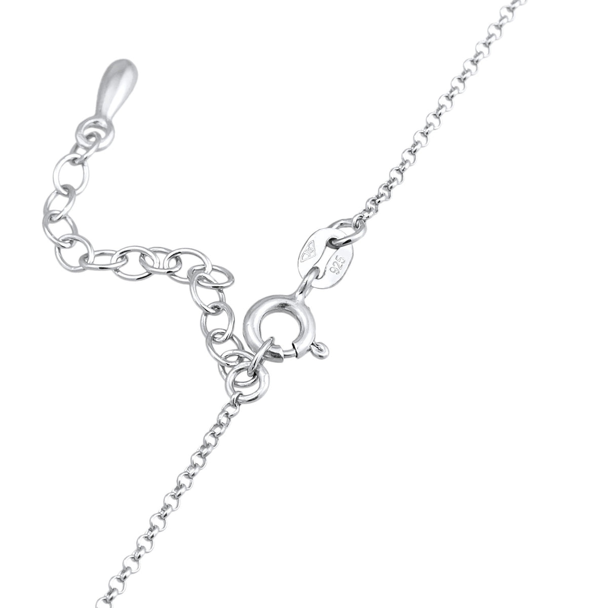 Weiß - Elli | Choker Solitär | Zirkonia (Weiß) | 925er Sterling Silber