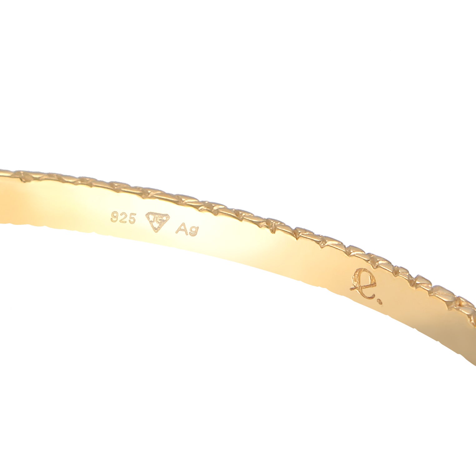 Gold - Elli PREMIUM | Armreif Schlange | 925er Sterling Silber Vergoldet