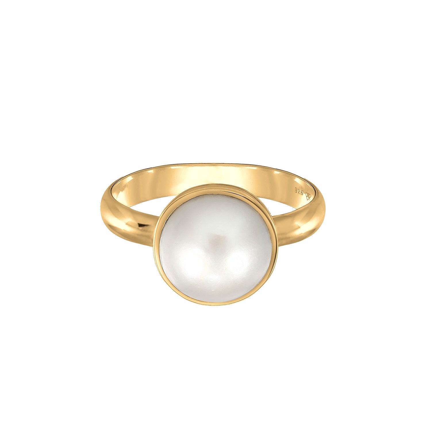 Gold - Nenalina | Ring | Mabe Perle | 925er Sterling Silber