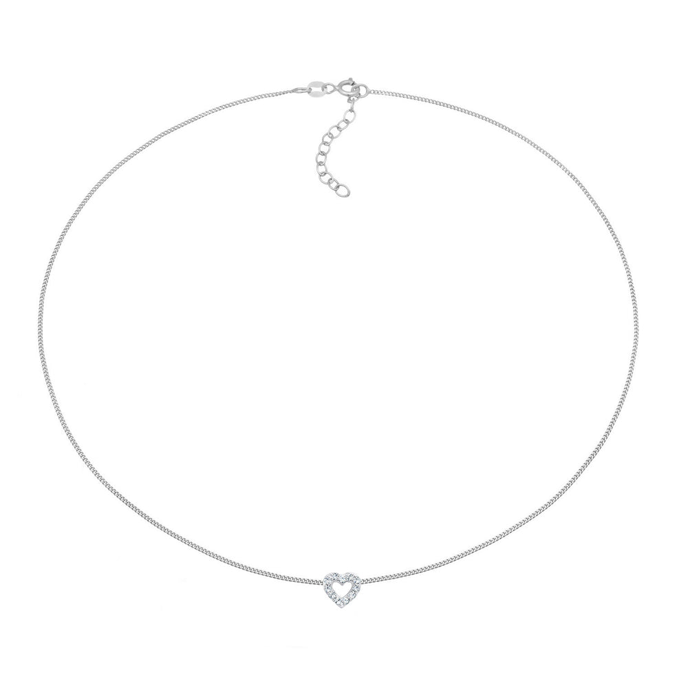 Heart Choker | With Crystals from Swarovski® (White)