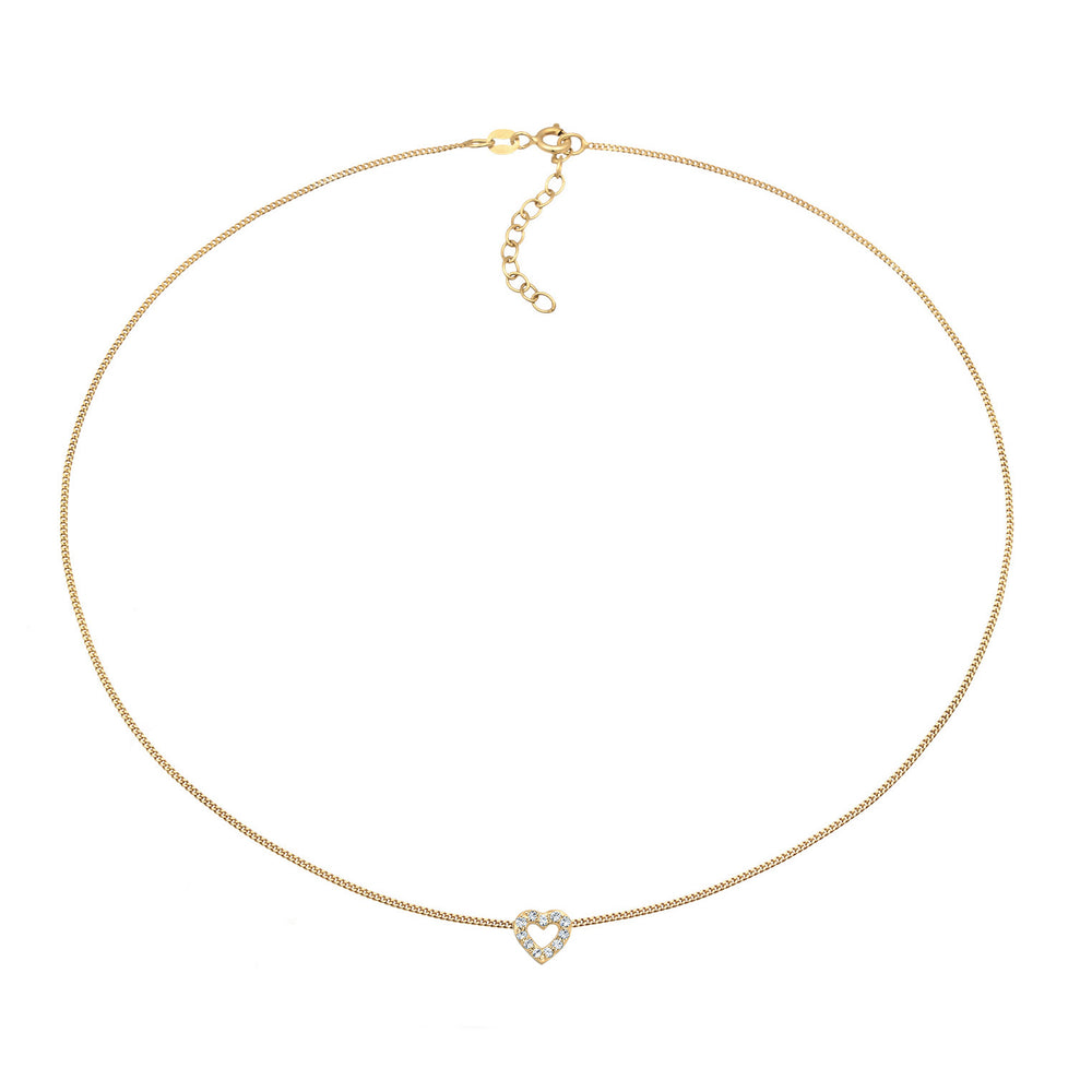 Heart Choker | With Crystals from Swarovski® (White)